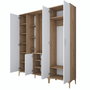 Hanah Home Recibidor EA129 - 2797 Nogal y Blanco